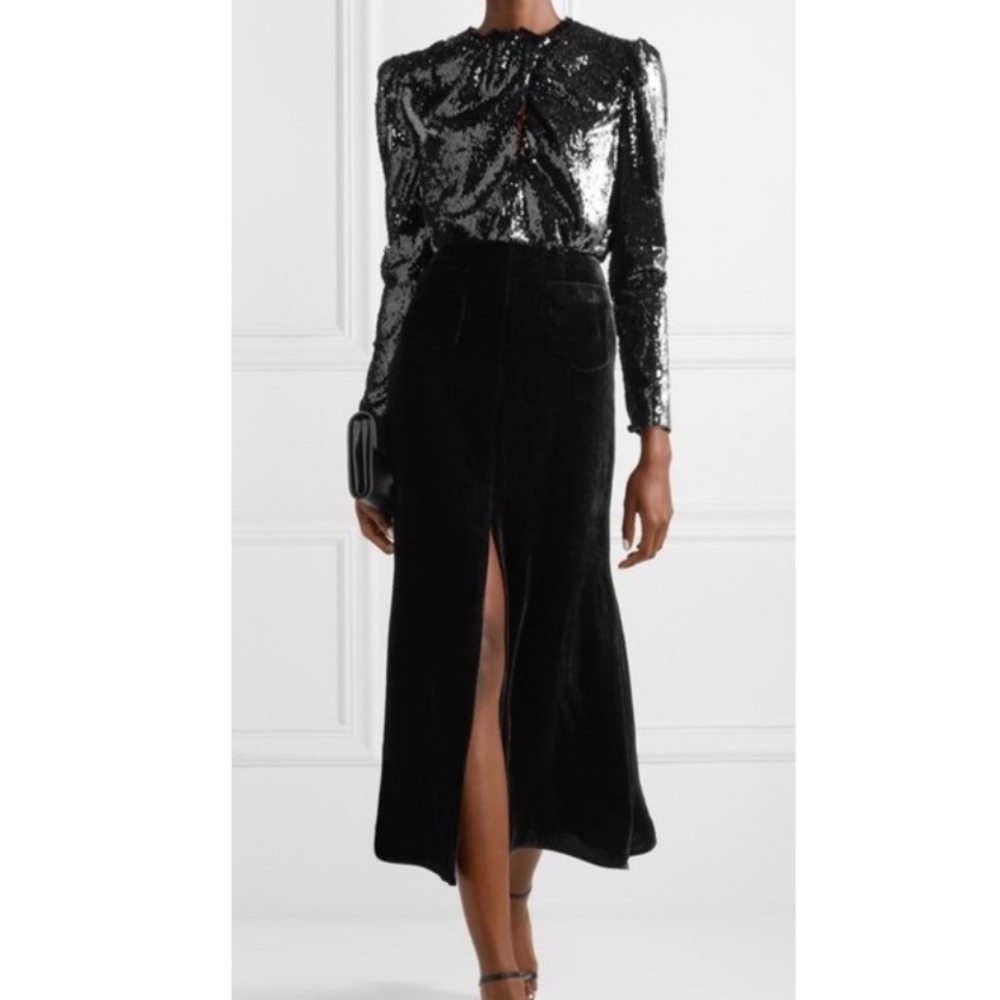 Racil Sequin & Velvet Cutout Cocktail Dress NWT Size 2US/34 Retail $1,150